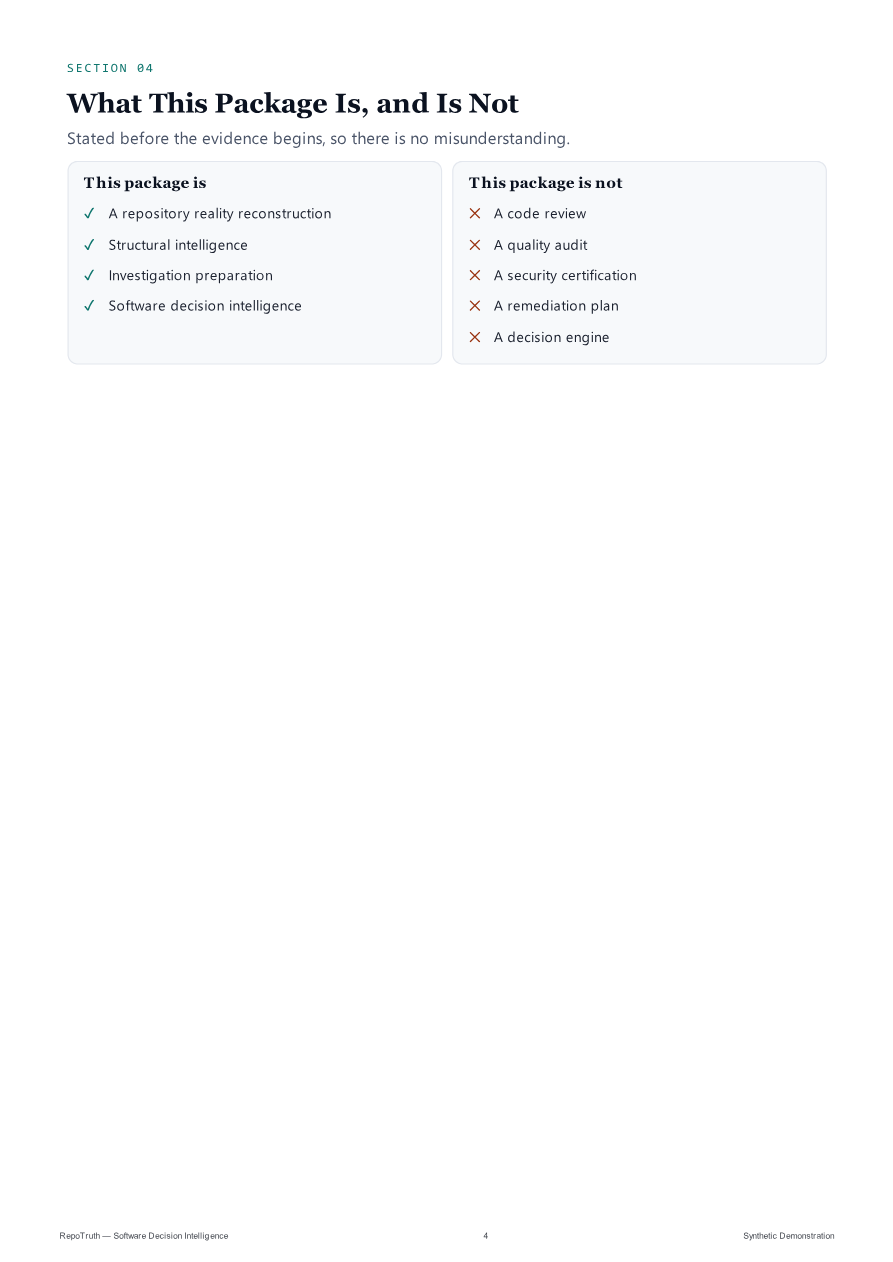 Synthetic Diagnostic Package — page 4
